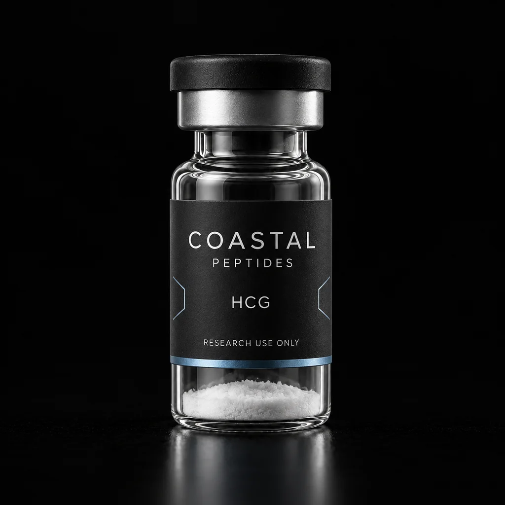 HCG vial packaging concept; sold as a 10-vial pack