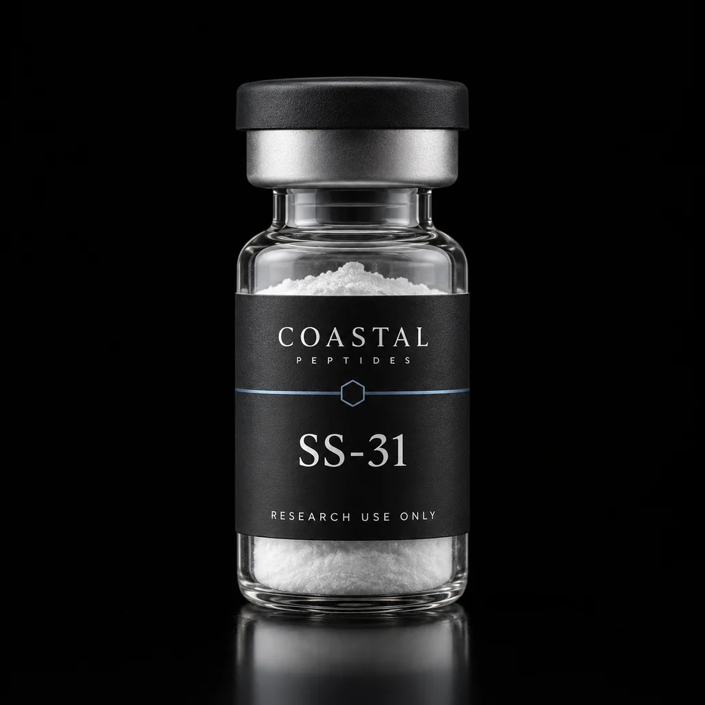 SS-31 vial packaging concept; sold as a 10-vial pack